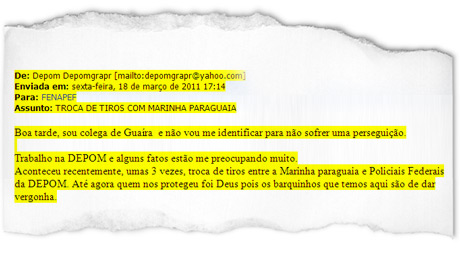 Tráfico de drogas na fronteira com o Paraguai 1